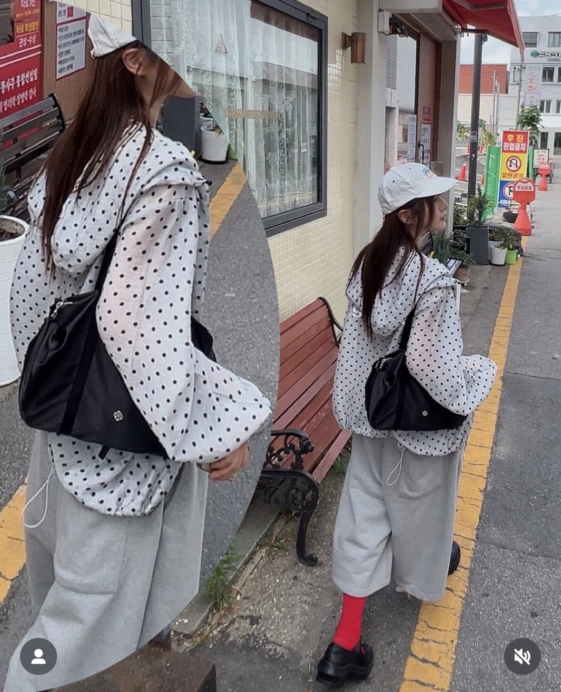 노쿨러스 폴카 닷 쉘 자켓 스노우 그레이 상품이미지1