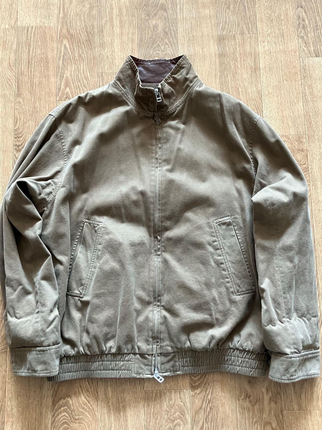 Art if acts (아트이프액츠) 가죽 카라 코튼 자켓 상품이미지1