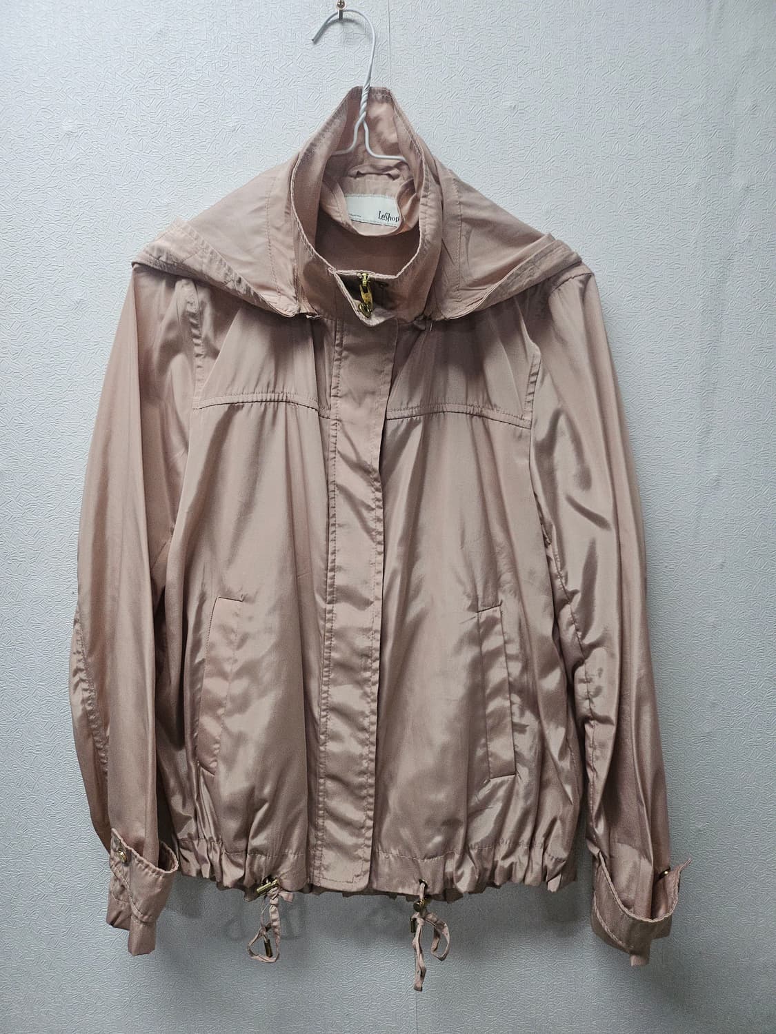 Le shop 연핑크 후드집업 바람막이 자켓 S 85 상품이미지1