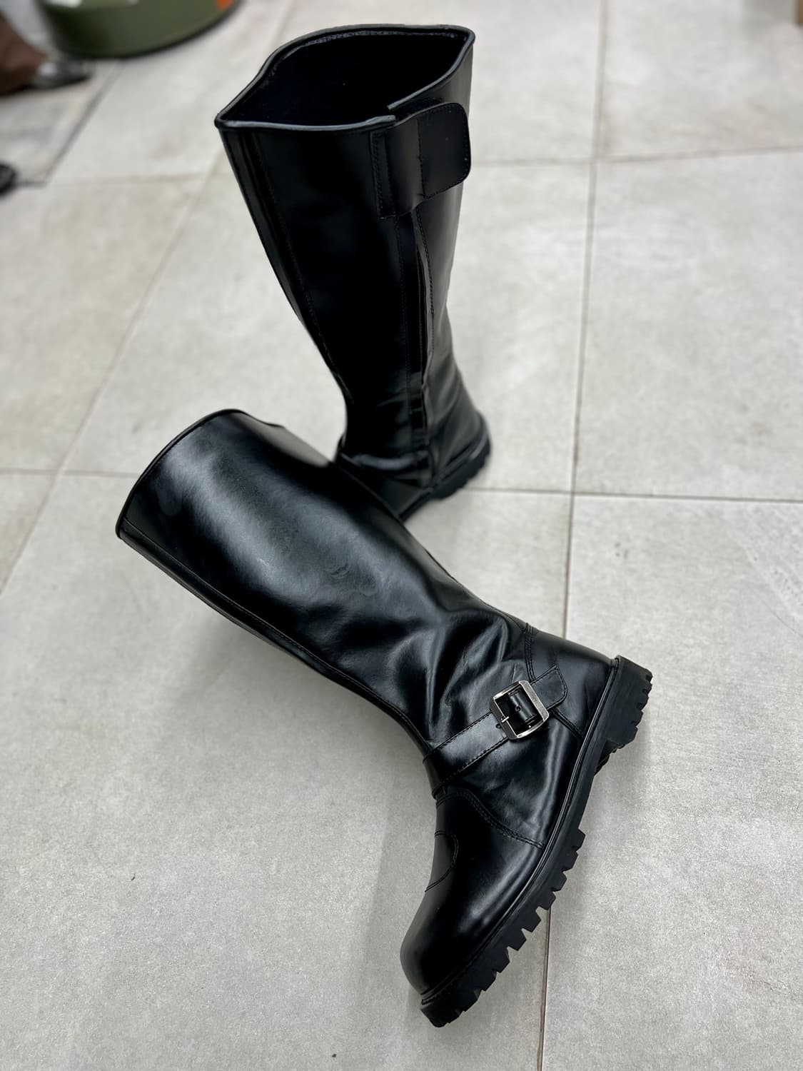 싸이카 라이더 가죽롱부츠 상품이미지4