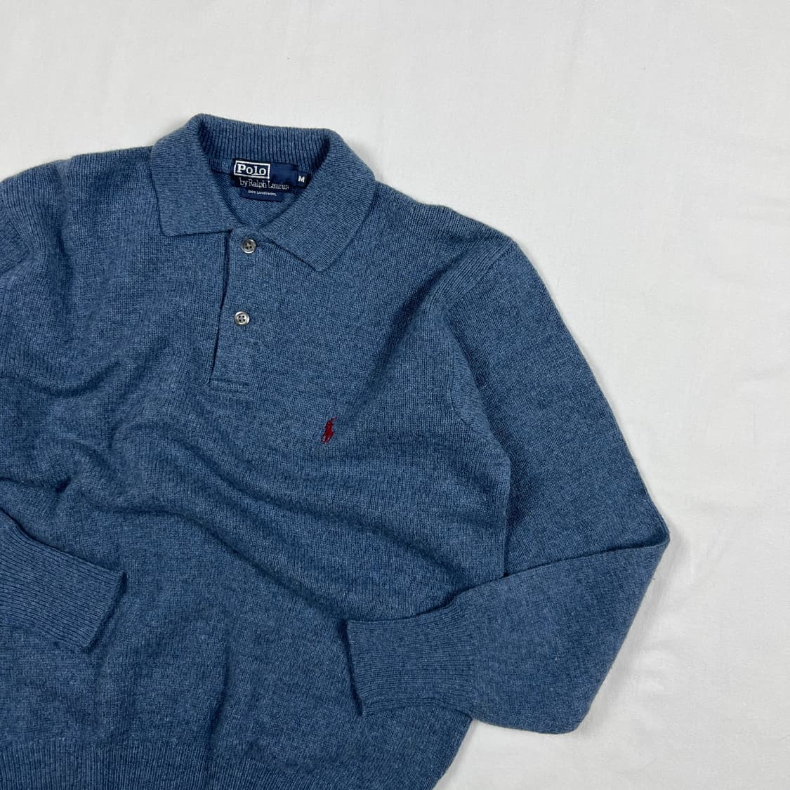 90‘s 폴로랄프로렌 포니 로고 피케 니트 상품이미지2