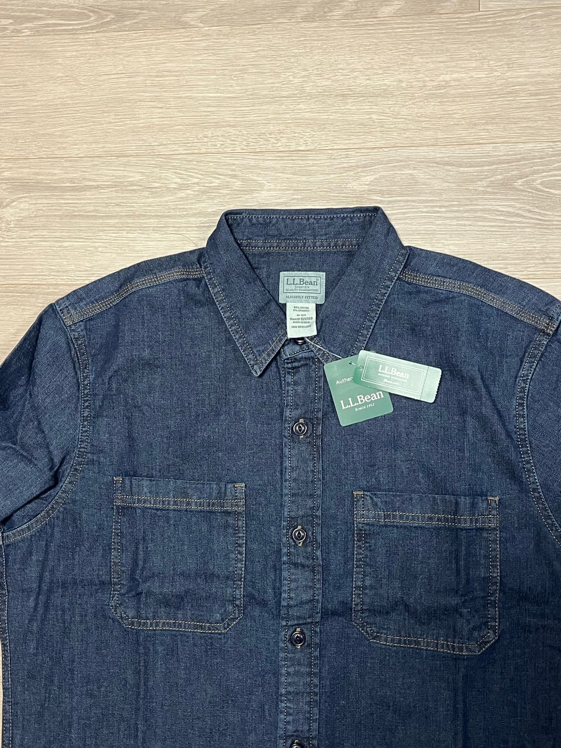 (새상품) L.L.Bean 엘엘빈 데님 셔츠 상품이미지3