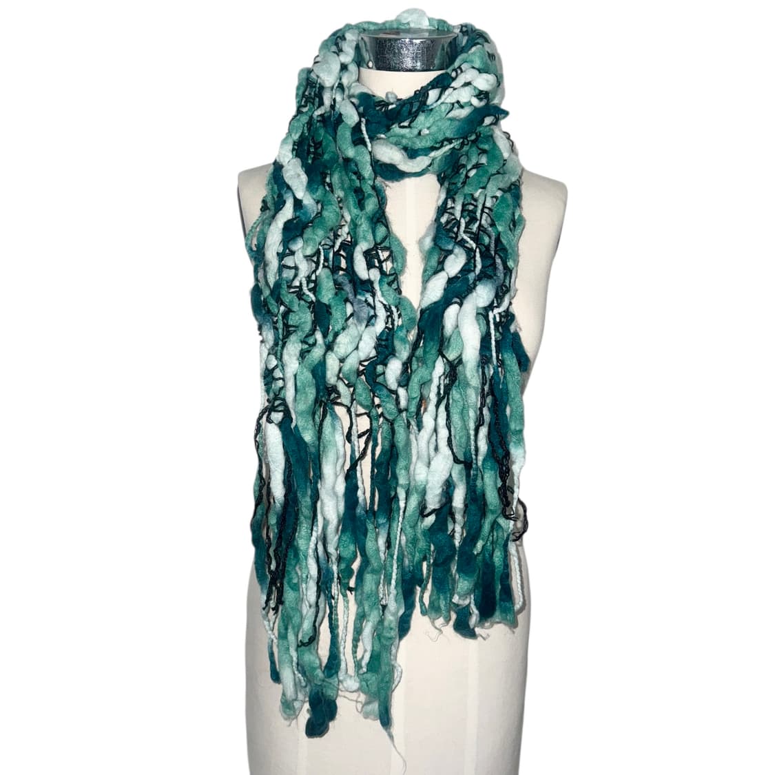 Green Moss Pom Pom Muffler 상품이미지4