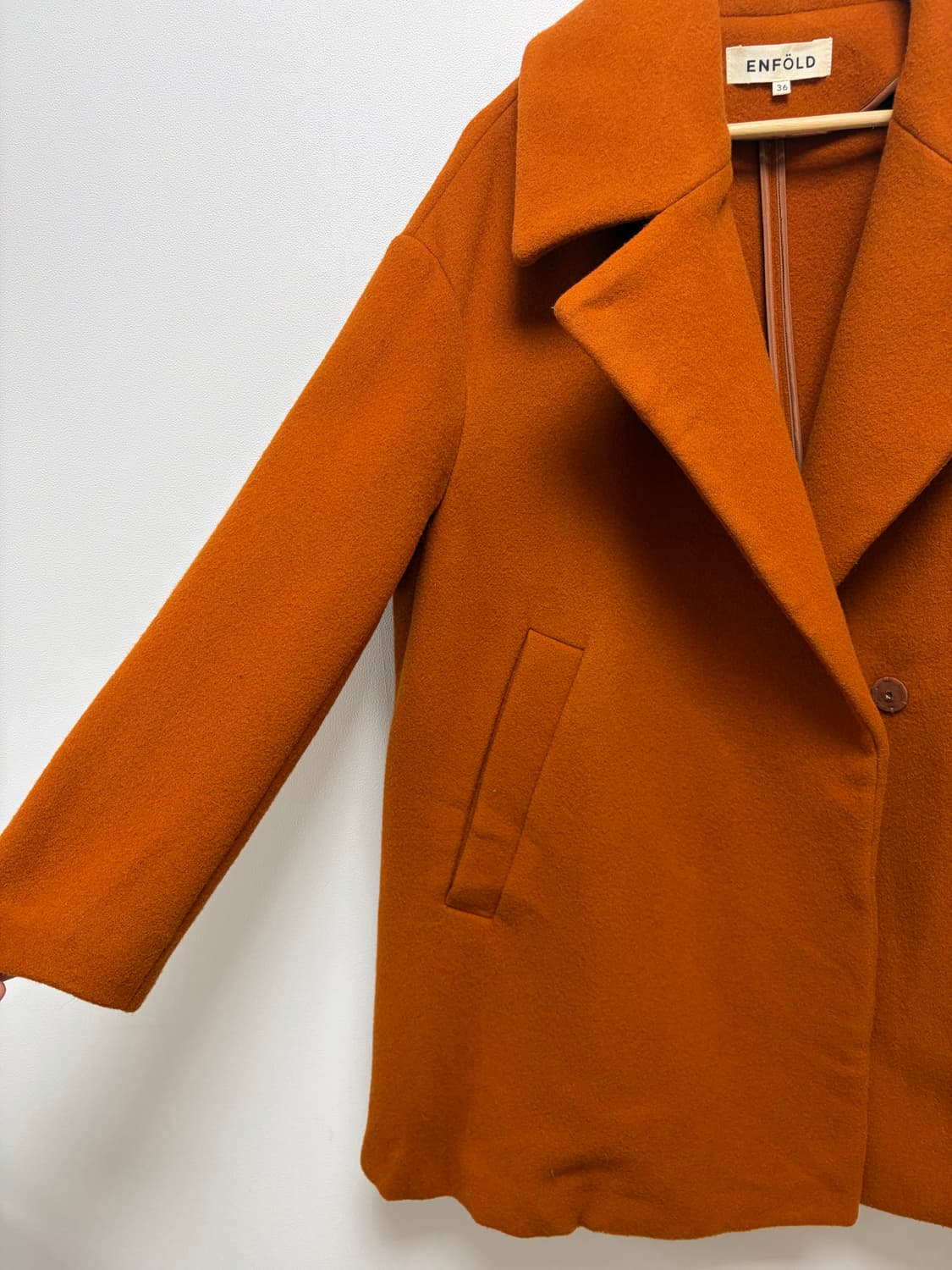 엔폴드 ENFOLD 오버사이즈 울 코트 상품이미지3