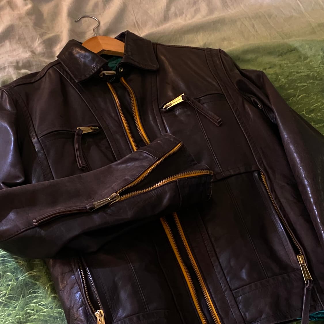 디스퀘어드2 다크브라운 싱글레더 자켓 상품이미지2