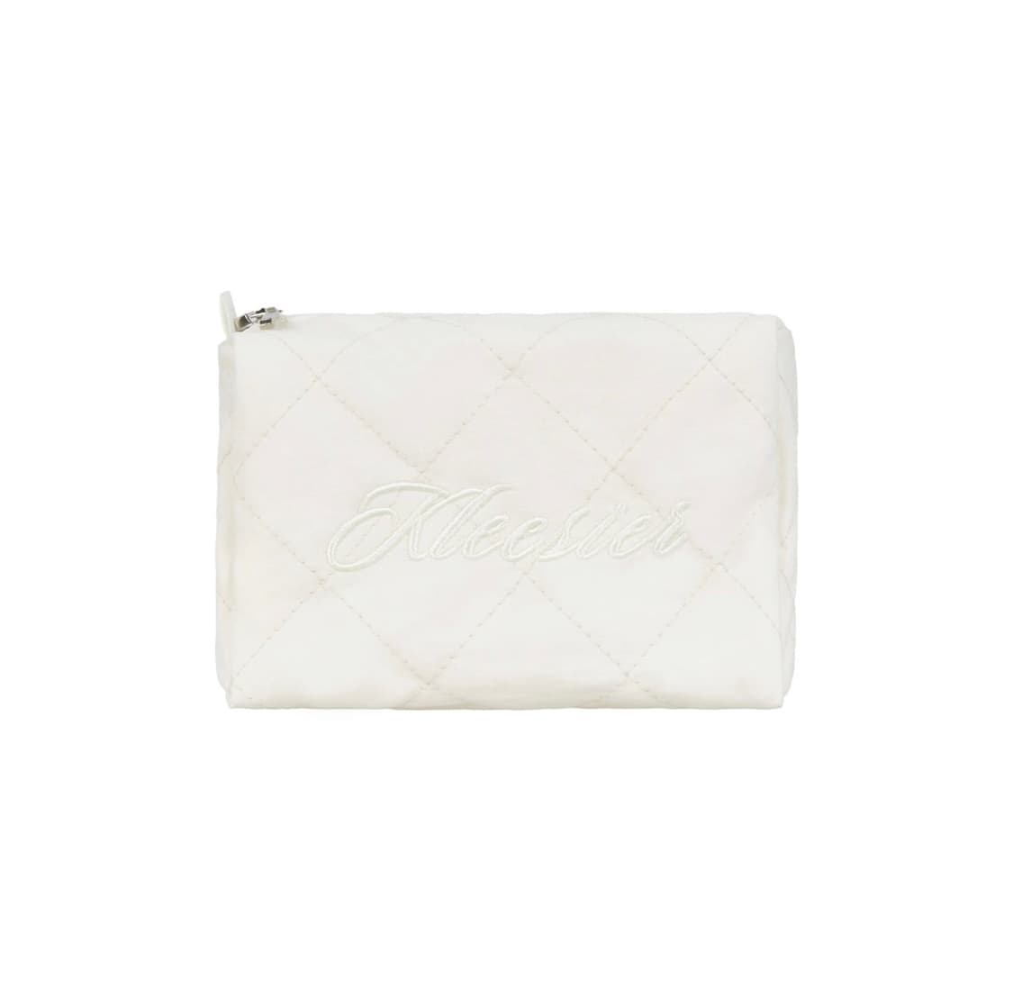 Compact Quilted Pouch, Ivory 상품이미지1
