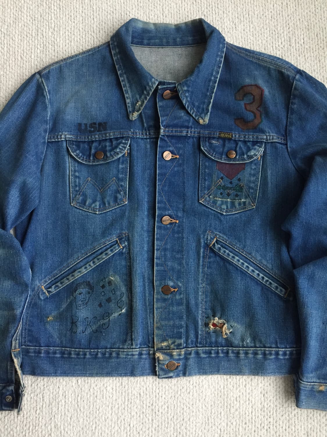 70‘s maverick 124mj 126mj  데님 트러커 자켓 상품이미지5