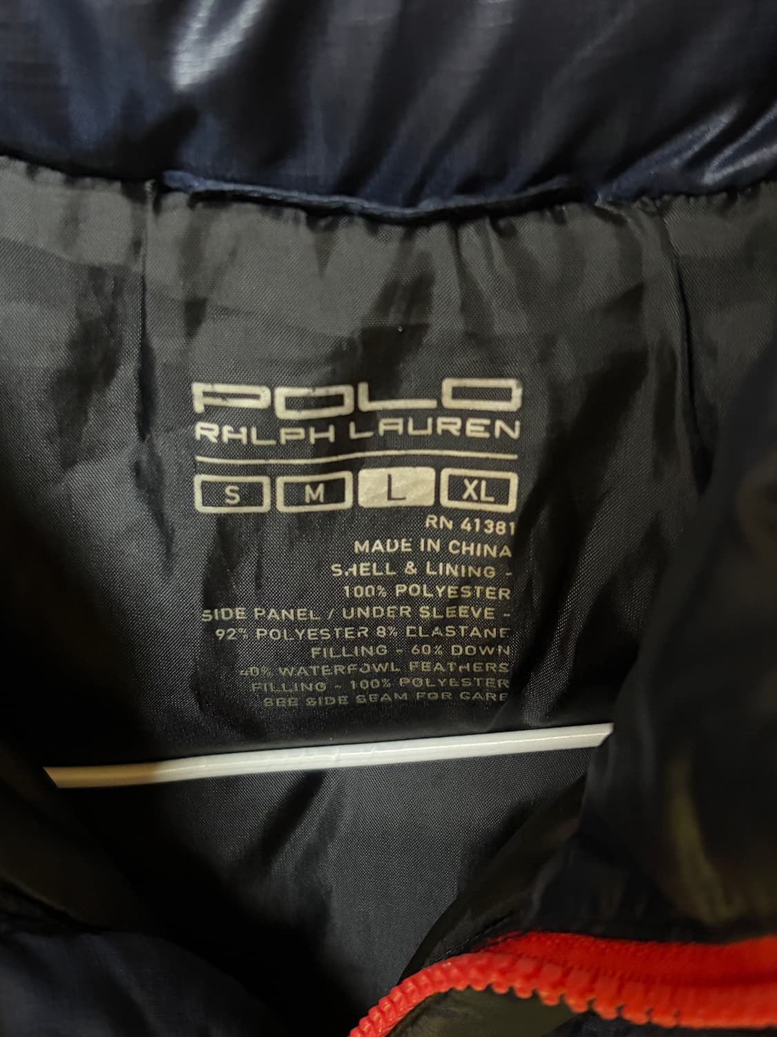 폴로 빅포니 네이비 폴리 덕다운 패딩 자켓 상품이미지6