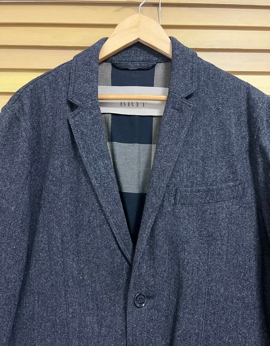 버버리 남성 그레이 울자켓  상품이미지1