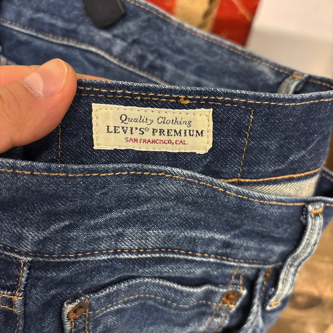 현행 리바이스 501 유즈드페이드 하이웨스트 데님팬츠 N394 상품이미지9