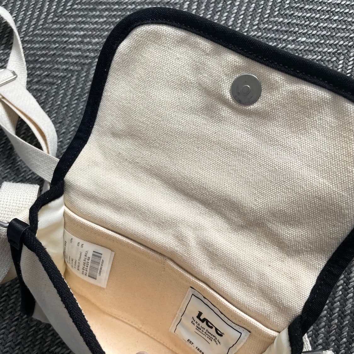 Lee 자수 이지  미니 크로스백 아이보리y 5028 상품이미지5