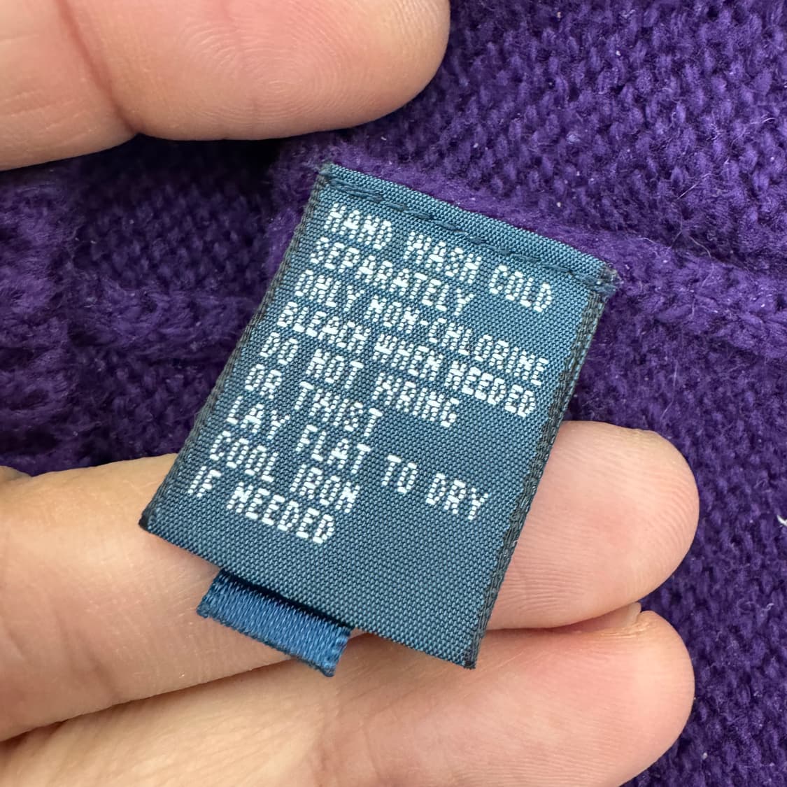 M(100) 폴로 랄프로렌 퍼플 스냅 버튼 니트  상품이미지5