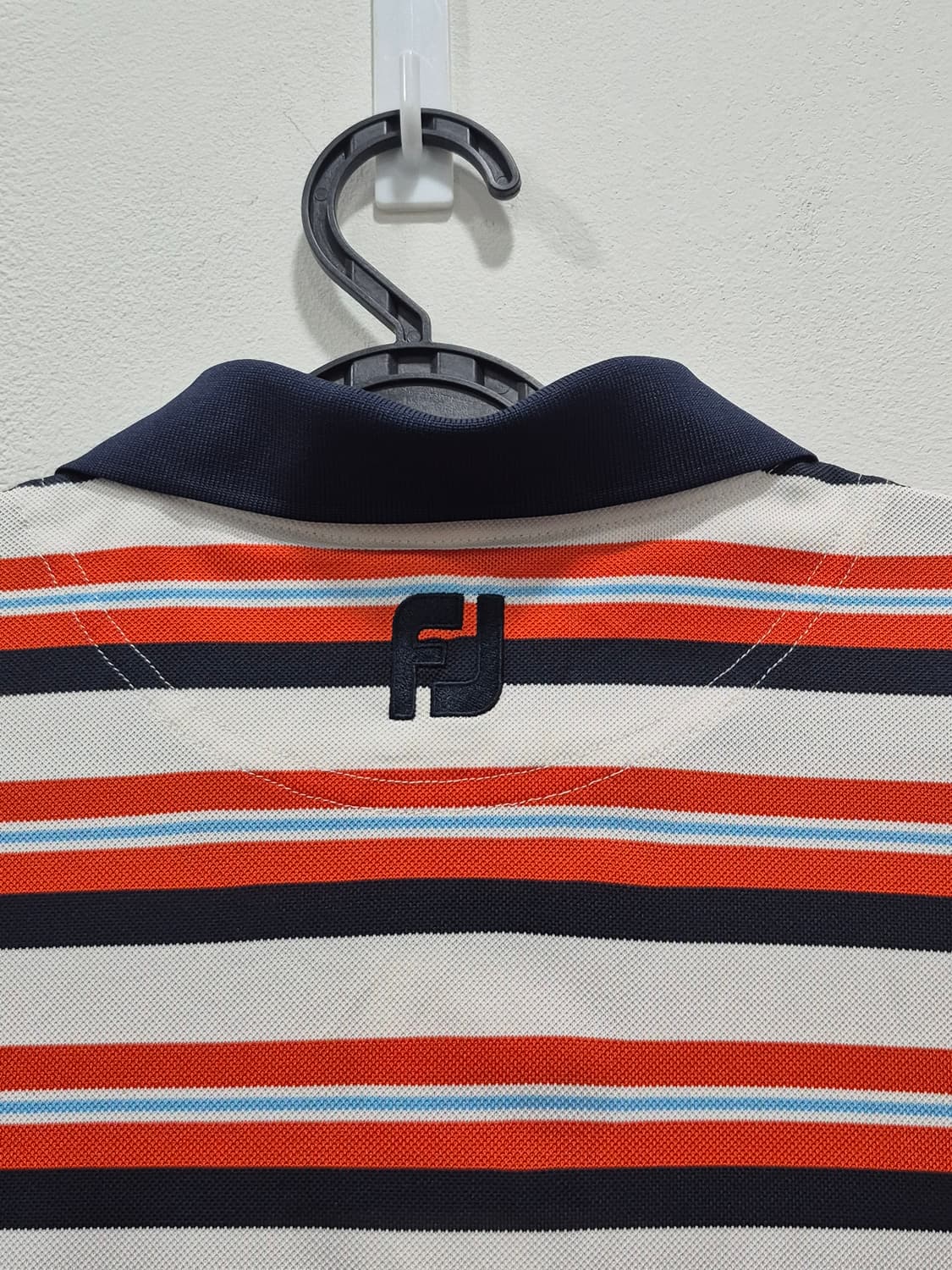 FJ 풋조이 골프 기능성 스트라이프 반팔 카라티 남성 M 상품이미지5