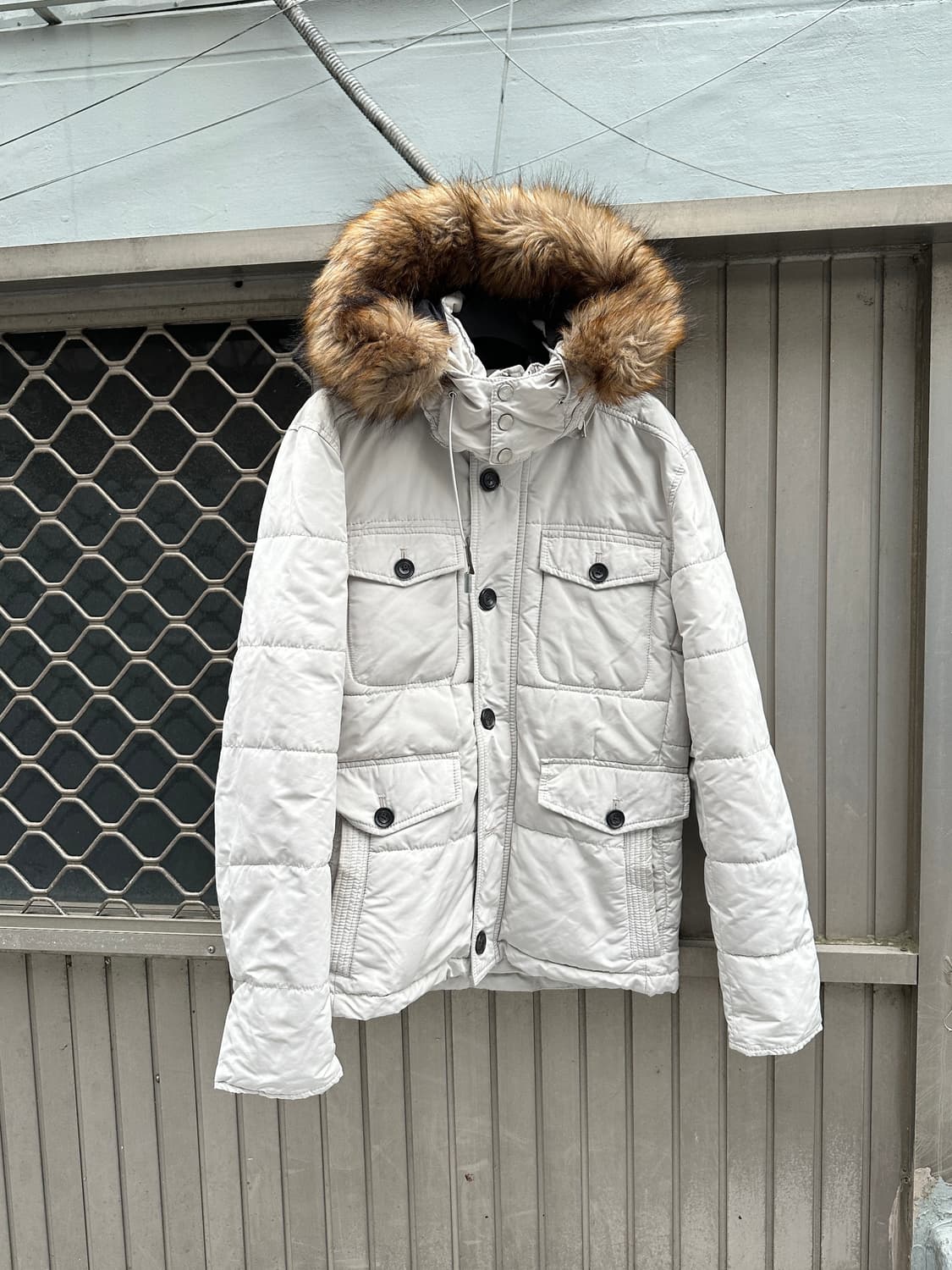ZARA man fur puffer  상품이미지1