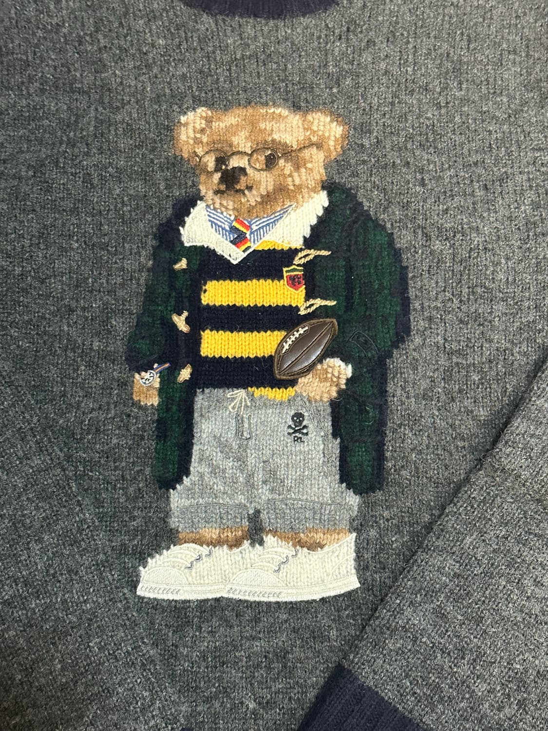 폴로 랄프로렌 해리포터 베어 럭비니트 그레이 상품이미지5