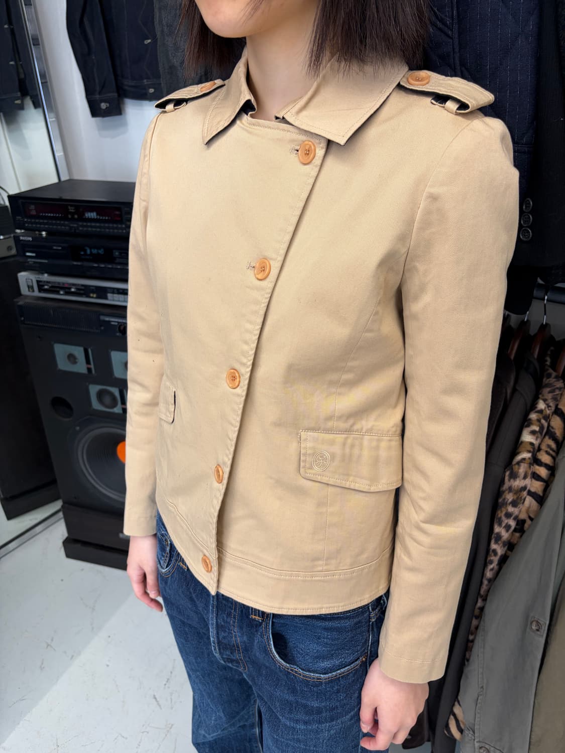 Castelbajac 베이지 숏 자켓 상품이미지2