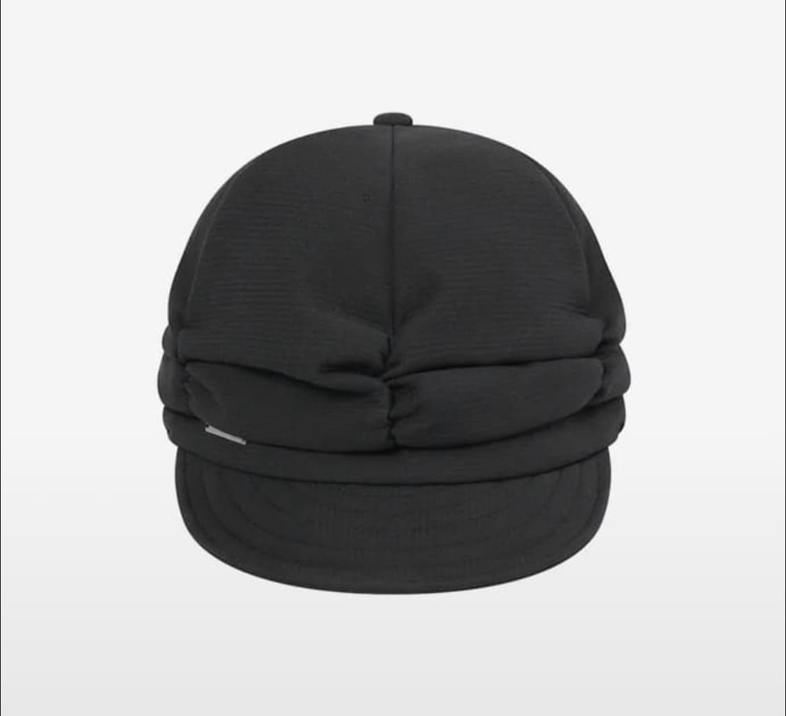 미세키서울 셔링 캡 모자 블랙 상품이미지1