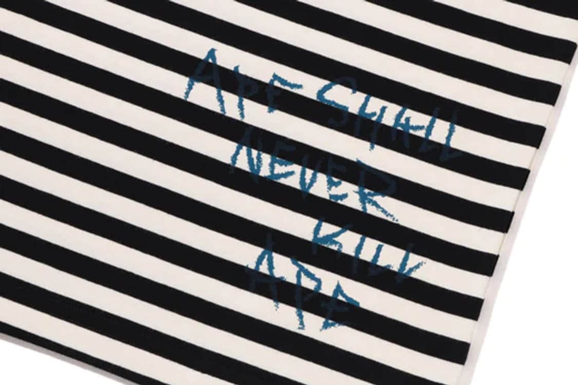 베이프 스트라이프 티셔츠 롱슬리브 상품이미지5