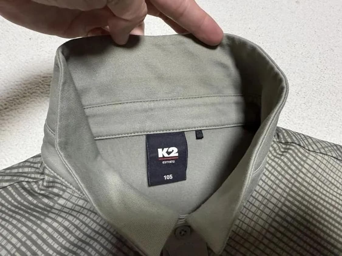 K2 긴팔 카라 티셔츠 남성용 105사이즈 상품이미지2