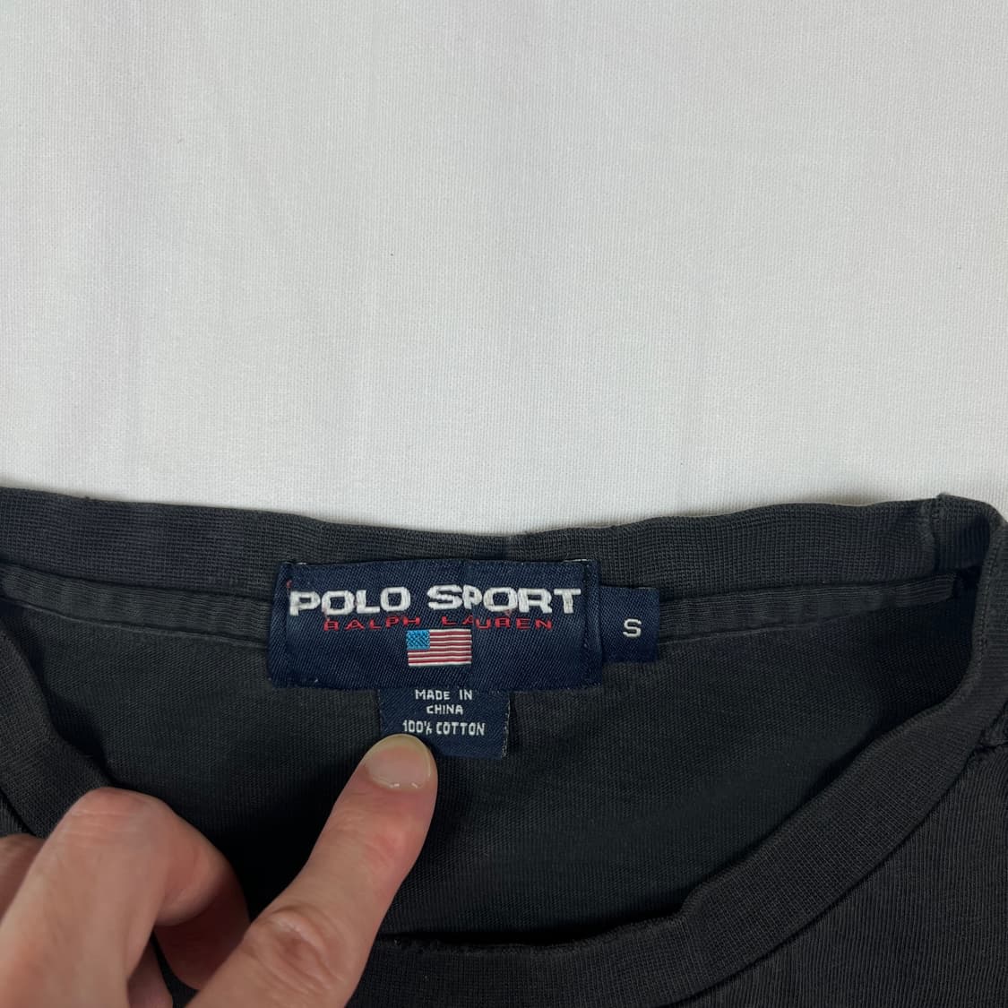 90‘s 폴로스포츠 polo sport 스키맨 프린트 반팔티 상품이미지5