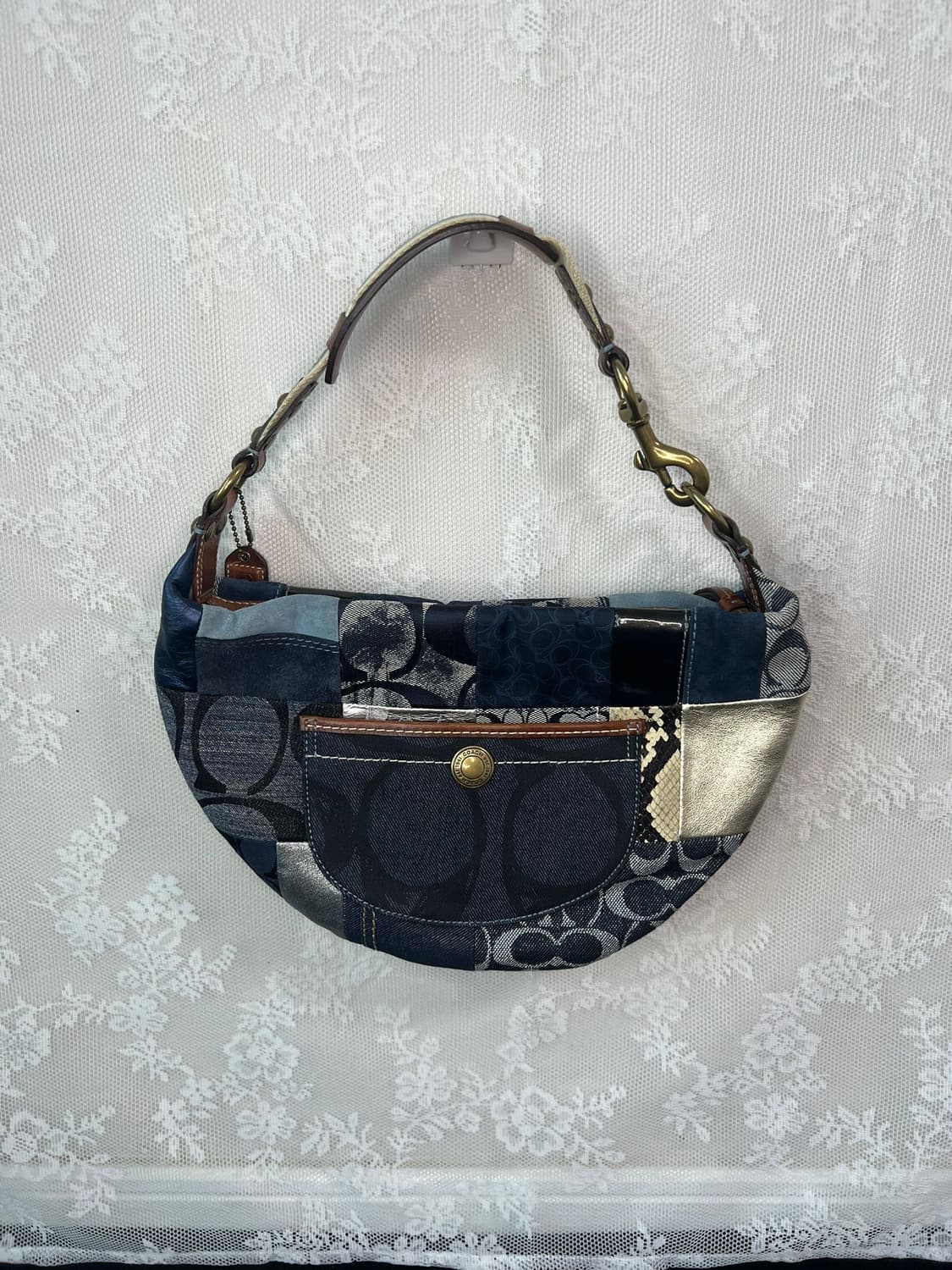코치 패치워크 데님 Y2K 숄더백 상품이미지2