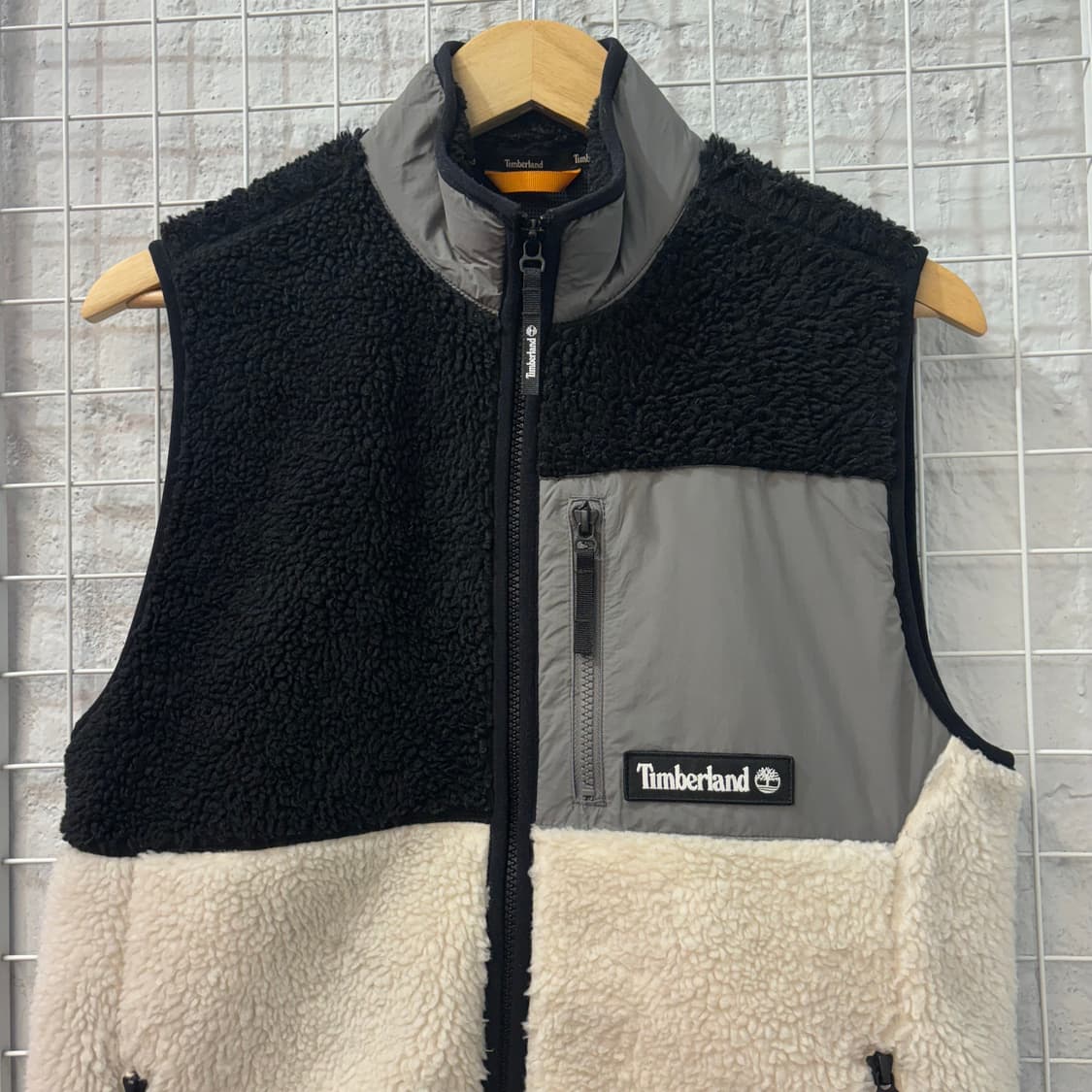 팀버랜드 배색 플리스 베스트 자켓 M 상품이미지3