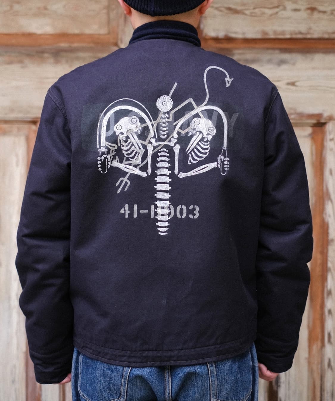 프리휠러스 덱 자켓 커스텀 44 새상품 알파카100 상품이미지2