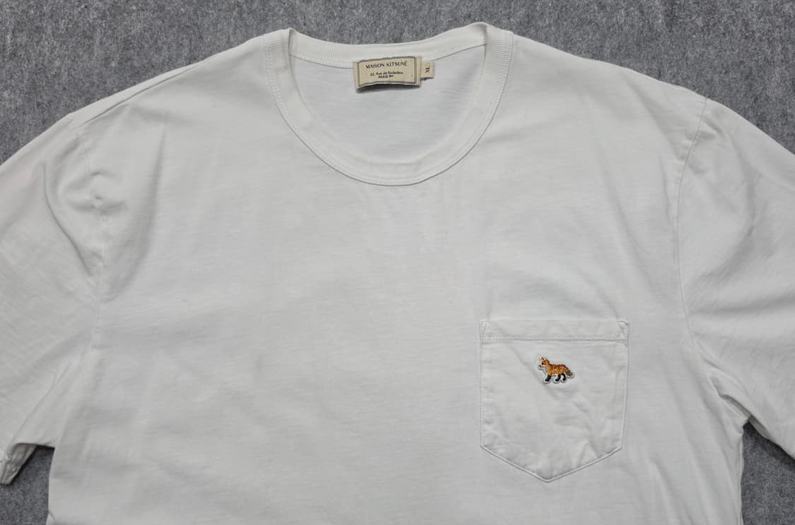 메종키츠네 프로파일 폭스 포켓 반팔티 XL 상품이미지3