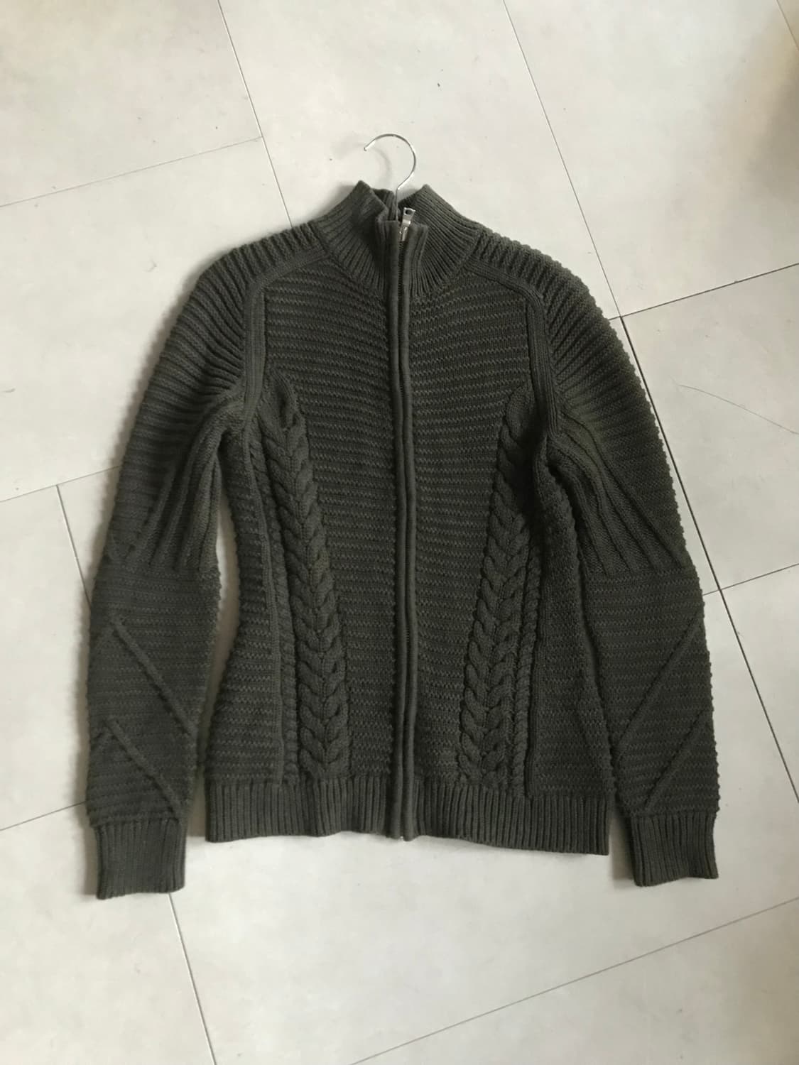 갭 카키 니트집업 상품이미지8