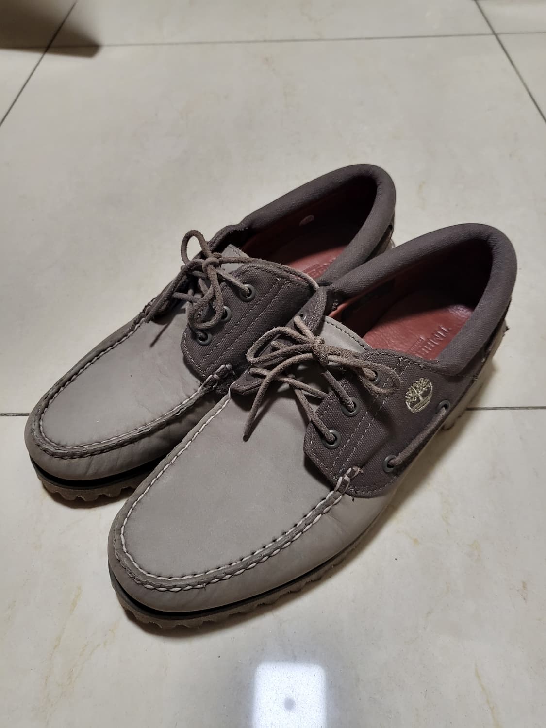 팀버랜드 3아이 로퍼 보트슈즈 올리브 누벅 270 상품이미지5