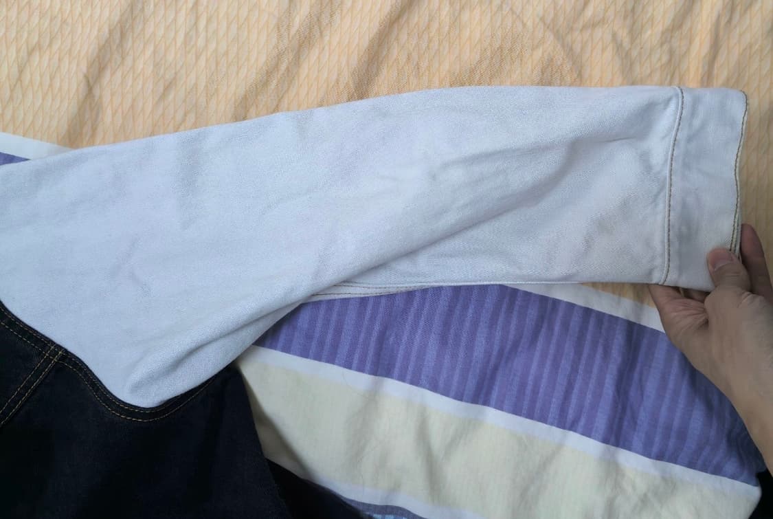 [S] 라프시몬스 투톤 데님 자켓 창모착용 상품이미지3