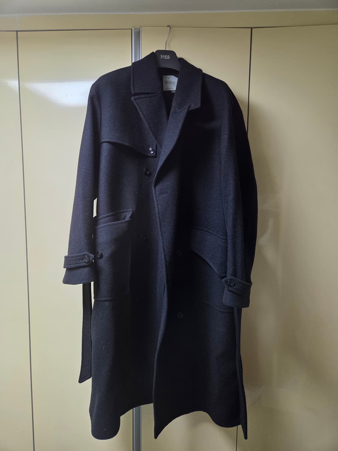 벨리에 레거시 멜톤 트렌치 코트 웨일 블랙 (05/105 사이즈) 상품이미지1