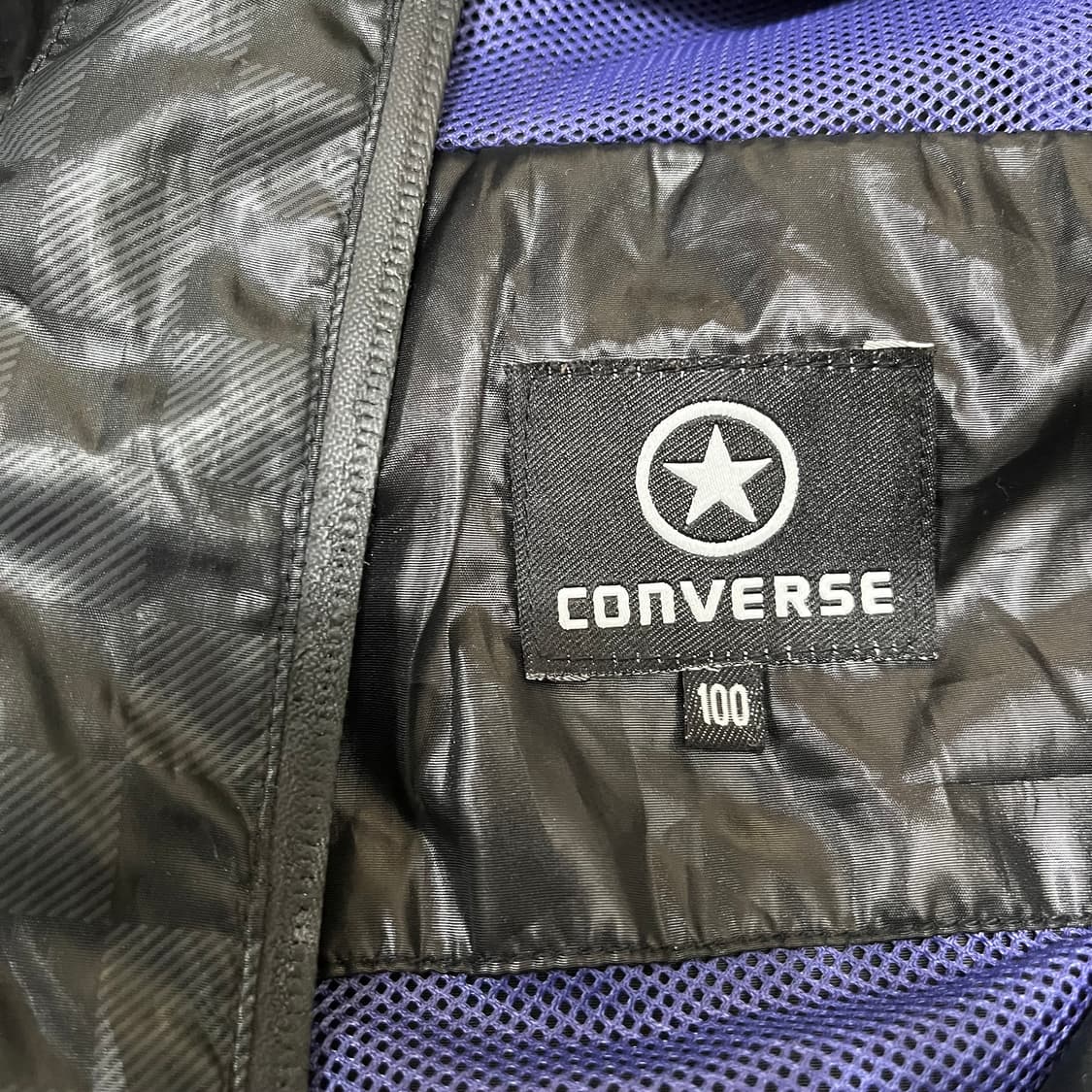 컨버스 원스타 로고 유광 바람막이 후드 자켓 L/100 상품이미지6