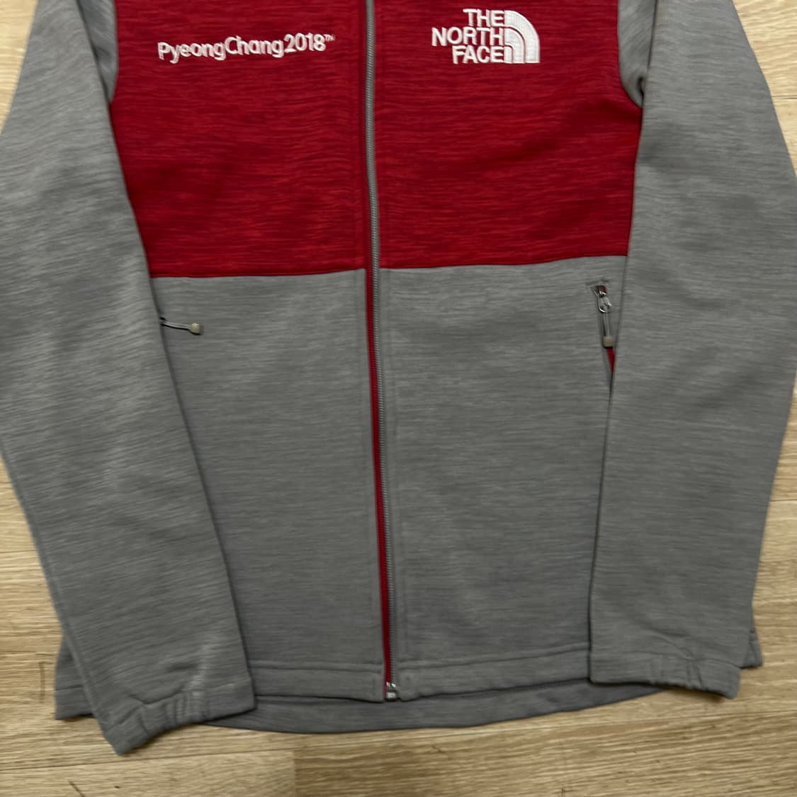 노스페이스 평창올림픽 에디션 기모 져지 트랙탑 자켓 [레드] M/95 상품이미지3