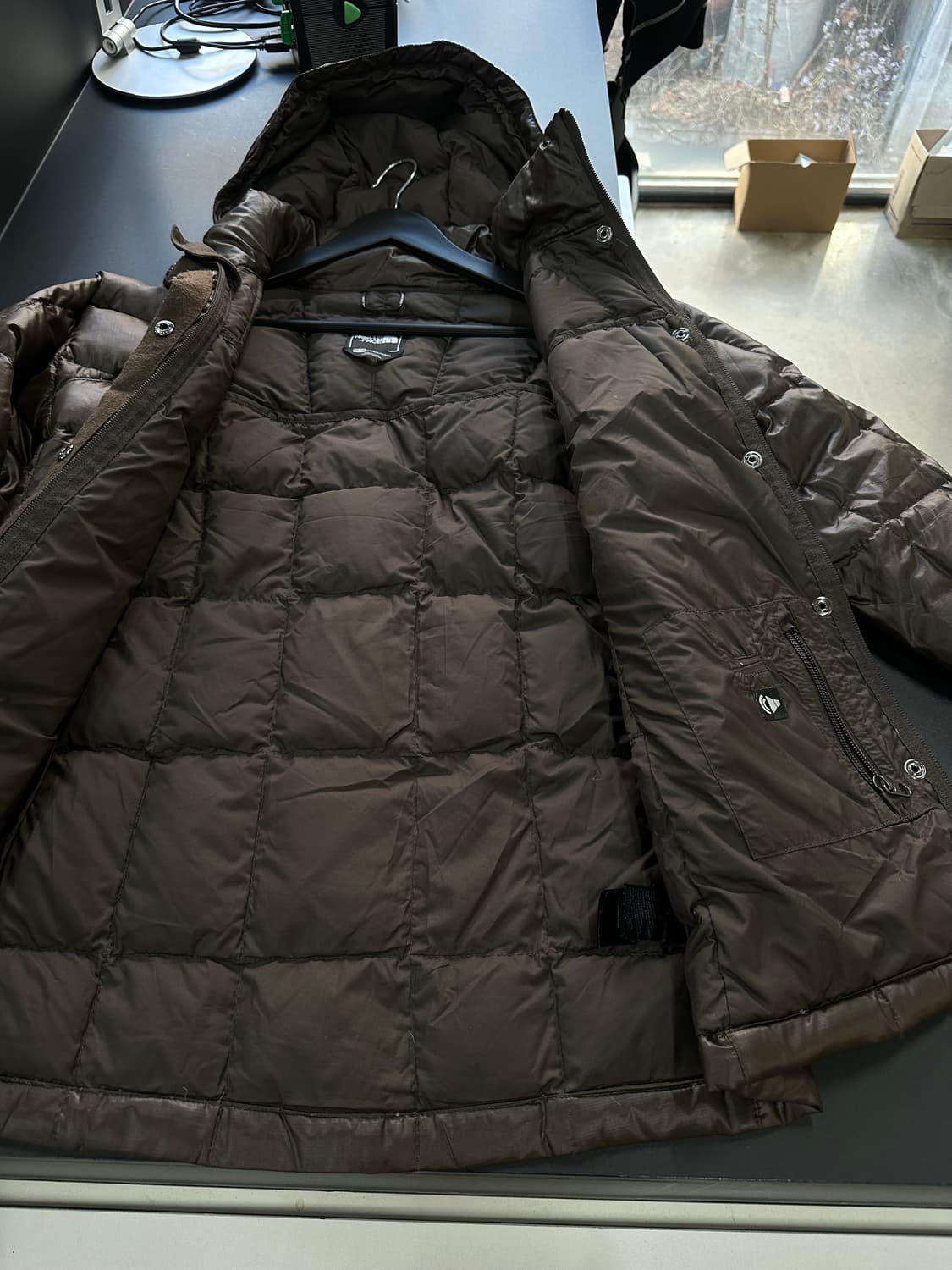 노스페이스 우먼스 600다운 투웨이 패딩자켓 초코 상품이미지6