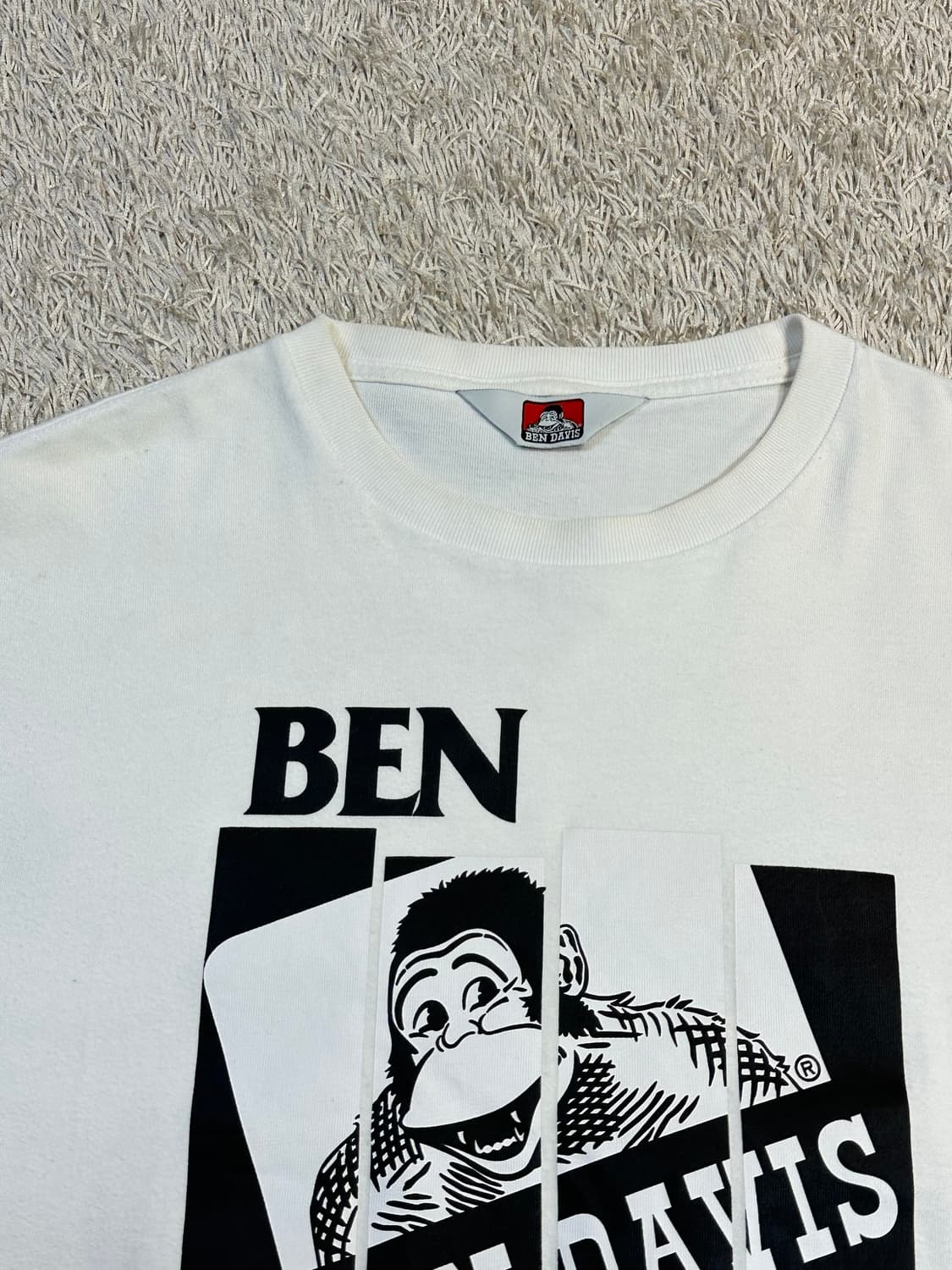 벤데이비스 BEN DAVIS 프린팅 롱슬리브 긴팔 화이트 상품이미지4