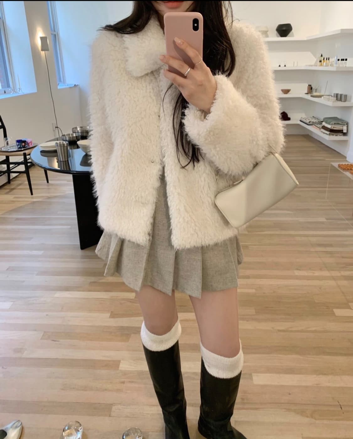 리즈 노엘 시어링 퍼자켓 상품이미지4