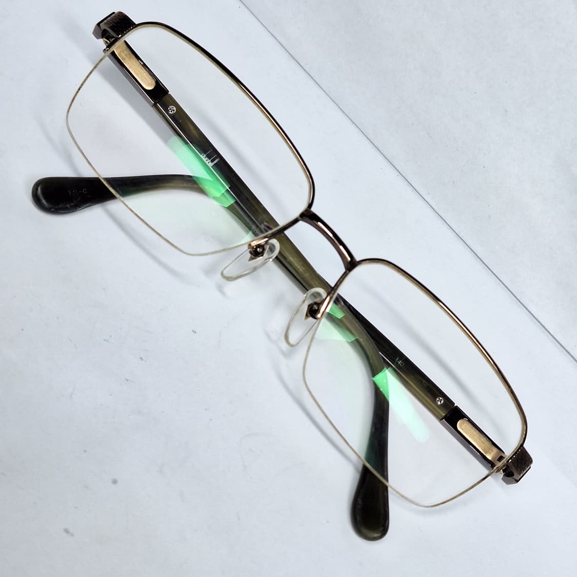 DUNHILL 던힐 VDH110J 티타늄 프리미엄 반무테 안경테 안경 상품이미지1