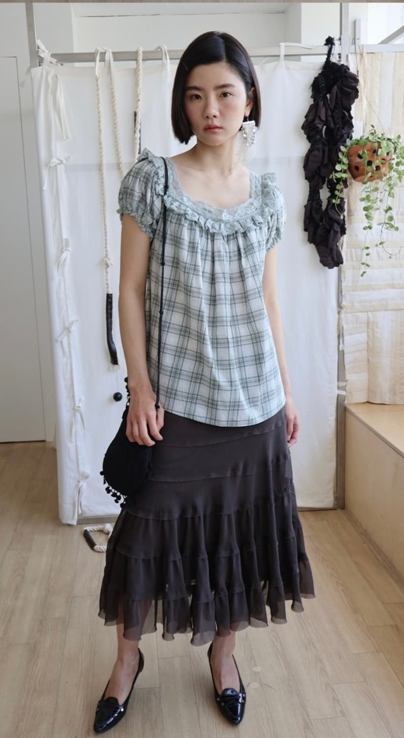 ✲ 콜로신스 NORA SHIMMERING SKIRT (brown) 상품이미지6
