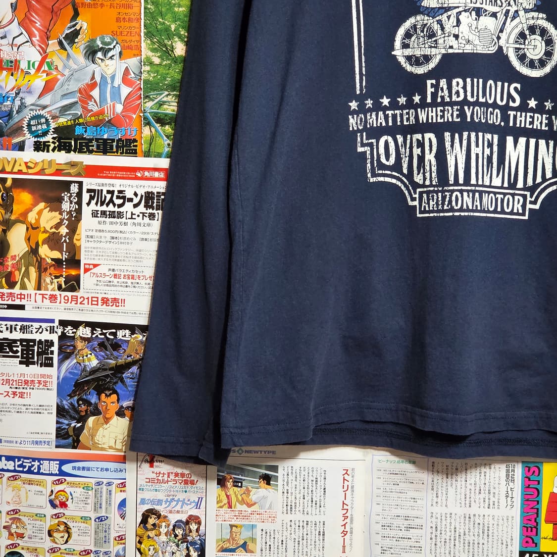 JPN 모터사이클 프린팅 네이비 롱슬리브 상품이미지4