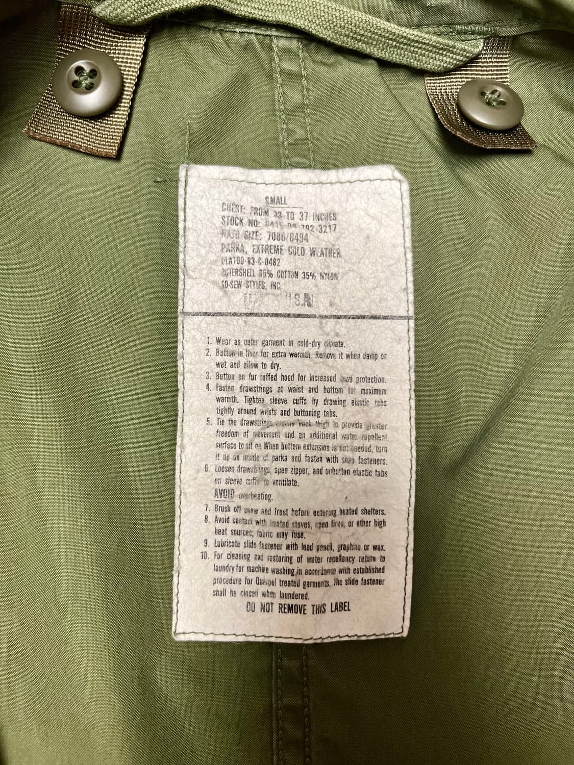 오리지널 m65 피쉬테일 S 상품이미지3