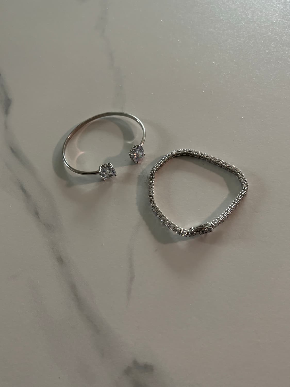 팔찌 2개 세트 큐빅 팔찌 상품이미지2