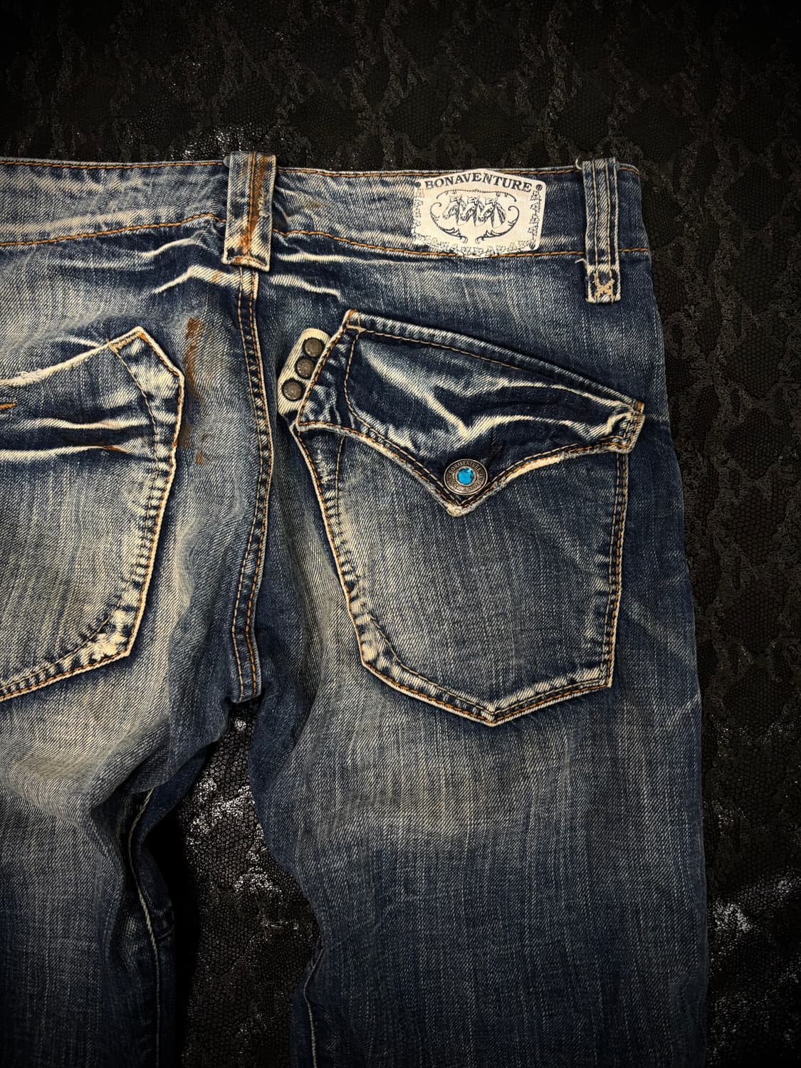 “Vintage” Y2K Crack Washing Botts cut Pa 상품이미지7