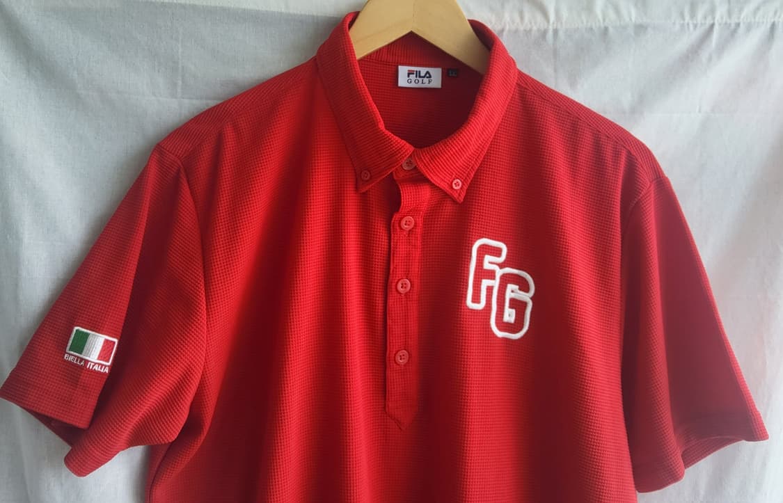 FILA GOLF 휠라골프 남성 기능성 반팔 카라티 XL 폴리 골프웨어 상품이미지3