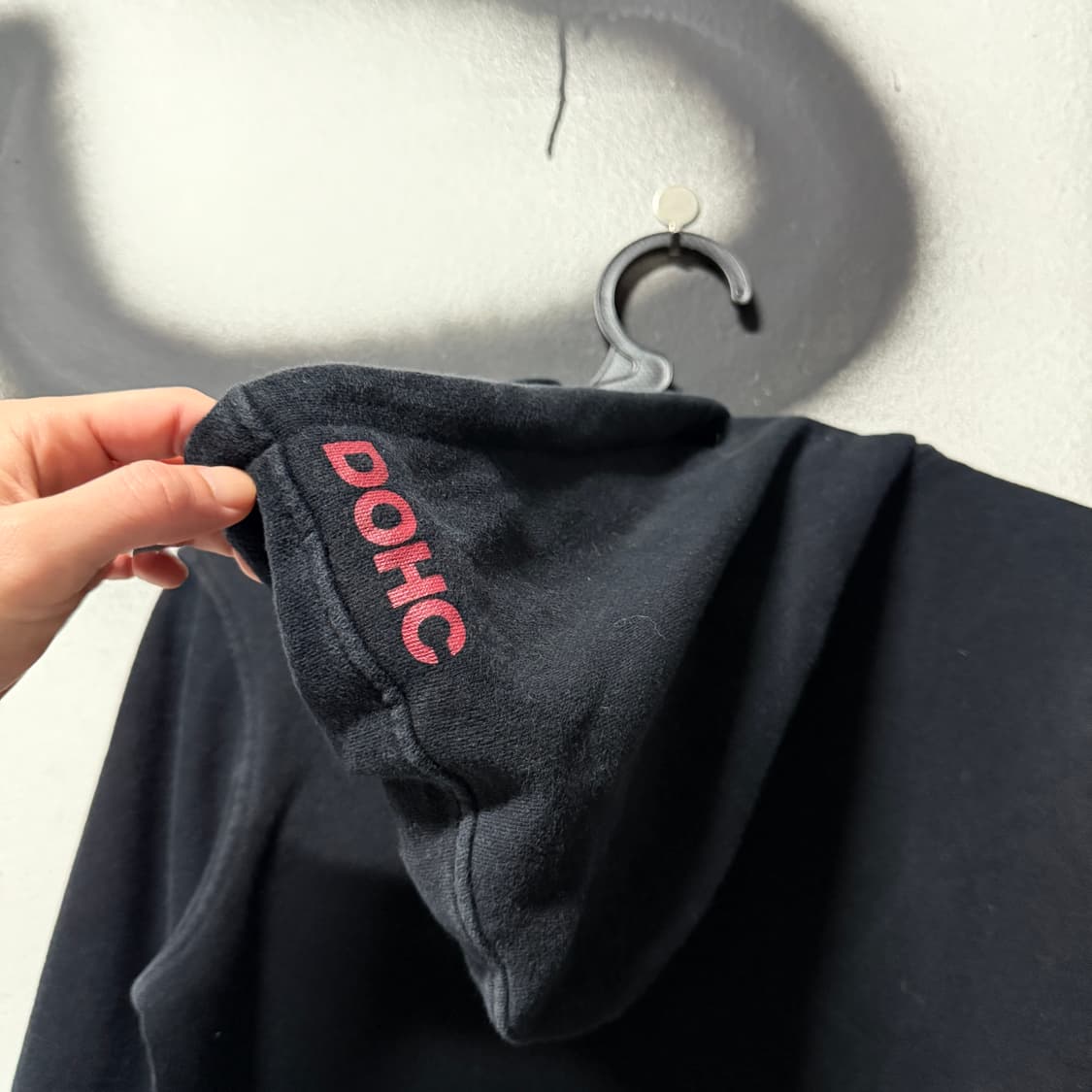 VTG 빈티지 빅 프린팅 펑크 크롭 집업 후디 상품이미지4