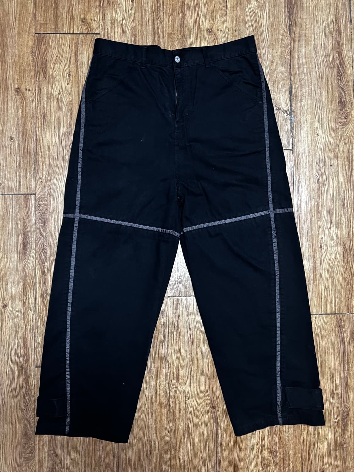 예스아이씨 와이드 팬츠 블랙 L 상품이미지1