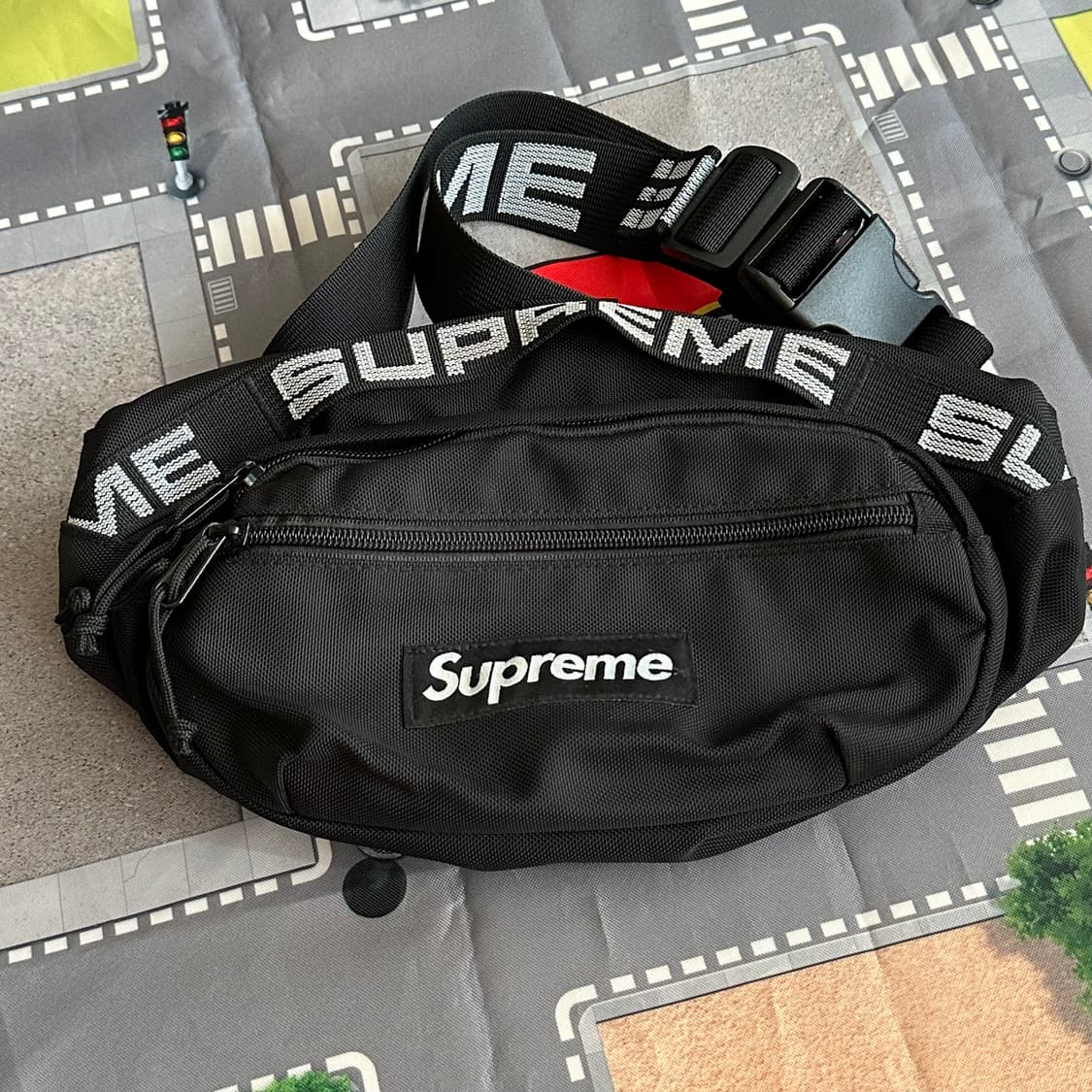 슈프림 코듀라 웨이스트백 블랙 18SS 상품이미지1