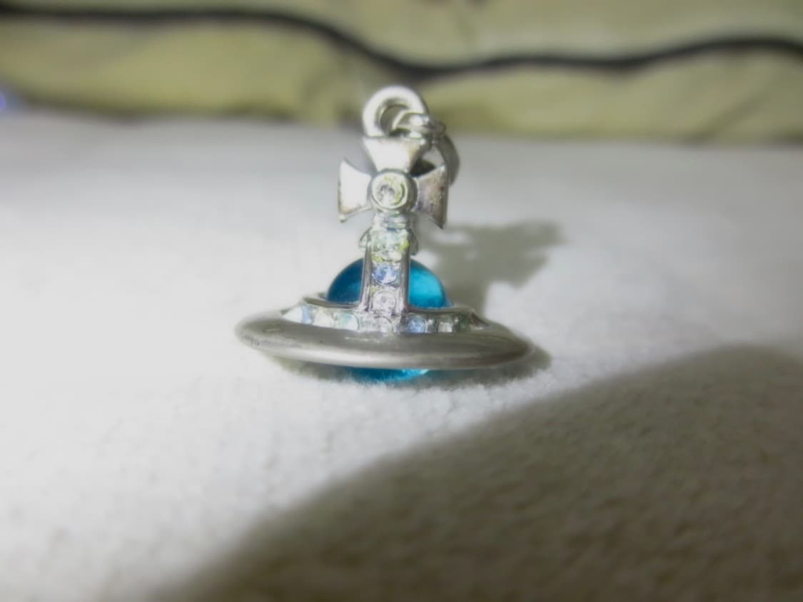 비비안웨스트우드 orb목걸이 블루 상품이미지2