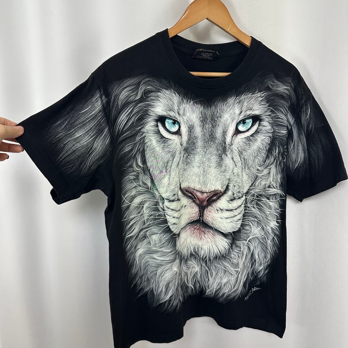   HIGH DEFINITION 남자 호랑이 면 반팔티셔츠 검정 L 상품이미지3