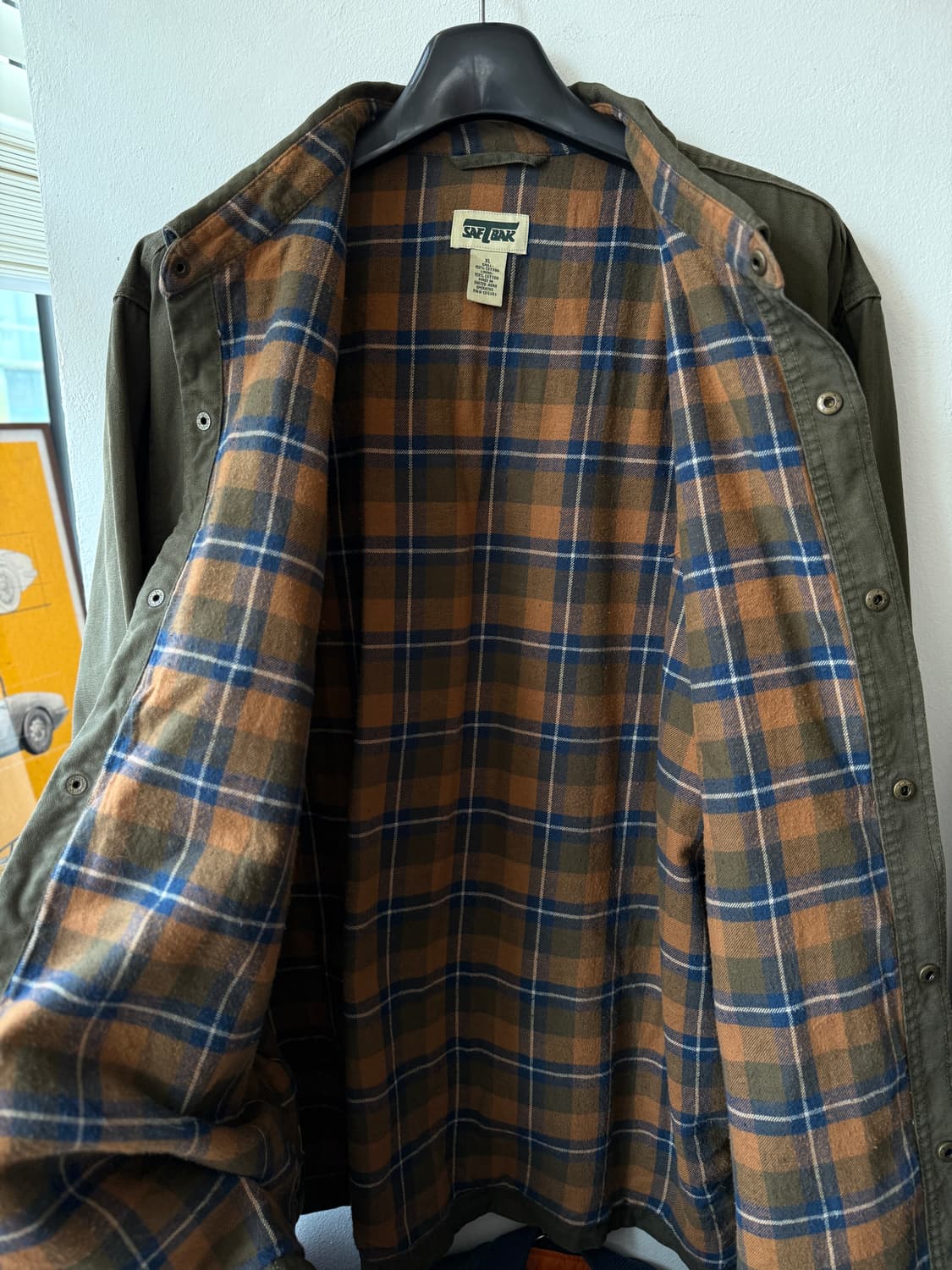 Saftbak 모스그린 셔츠 XL-XXL 상품이미지3